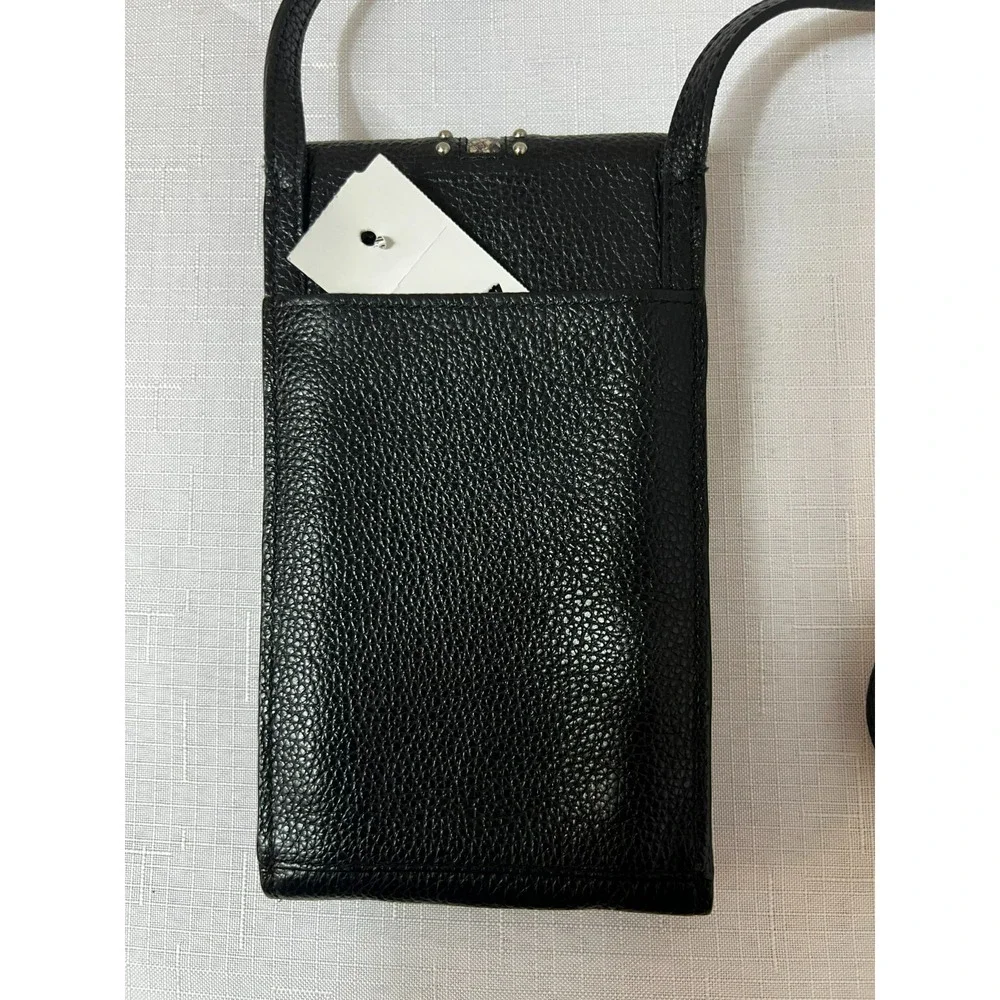 Brighton Pretty Tough Phone Case/Card Black Cross Body Snake Leather & Studs